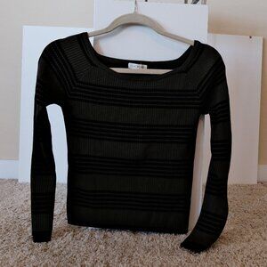 Pacsun L.A. Hearts Long Sleeve Off Shoulder Crop Sweater